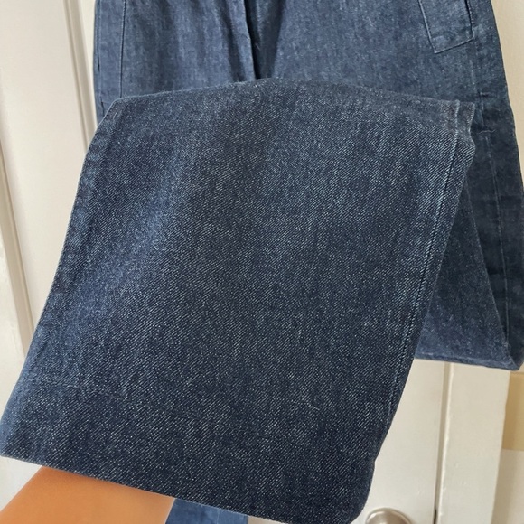 Triarchy Womens High Rise Trouser Jeans Denim Size 27 Dark Denim Classic Preppy - Picture 3 of 7
